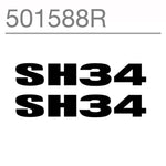 SHAD SH34 Replacement Sticker