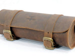 Brown 2L Leather Tool Roll Bag By Longride CUS121R