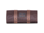 Brown 0.5L Waxed Canvas Tool Roll Bag By Longride CUS125WBRO