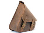 Brown 7.6L Waxed Canvas Swing Arm Bag (Right) By Longride CUS275R