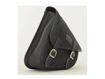 Black 7.6L Waxed Canvas Swing Arm Bag (Right) By Longride CUS275WBLA