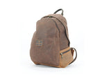 Brown Waxed Canvas Backpack By Longride CUS4515WBRO