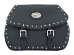 Black 42L Studded Iparex Saddlebags By Longride HC138A