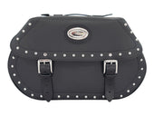 Black 38L Studded Iparex Saddlebags By Longride HC145A