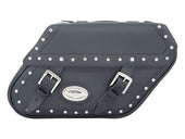 Black 27L Studded Iparex Saddlebags By Longride HC149A