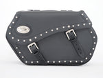 Black 43L Studded Iparex Saddlebags By Longride HC153A