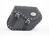 Black 38L Studded Iparex Saddlebags By Longride HC154A
