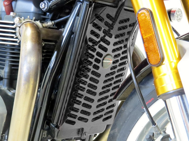 Triumph Bonneville T100 (17-22) Plastic Radiator Guard by PowerBronze ...