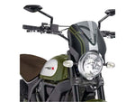 Retrovision Carbon Look Semi Fairing And Screen for Ducati Scrambler Icon (15-24) By Puig