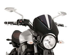 Retrovision Black Semi Fairing And Screen 195mm for Yamaha XSR 700 (16-20) By Puig